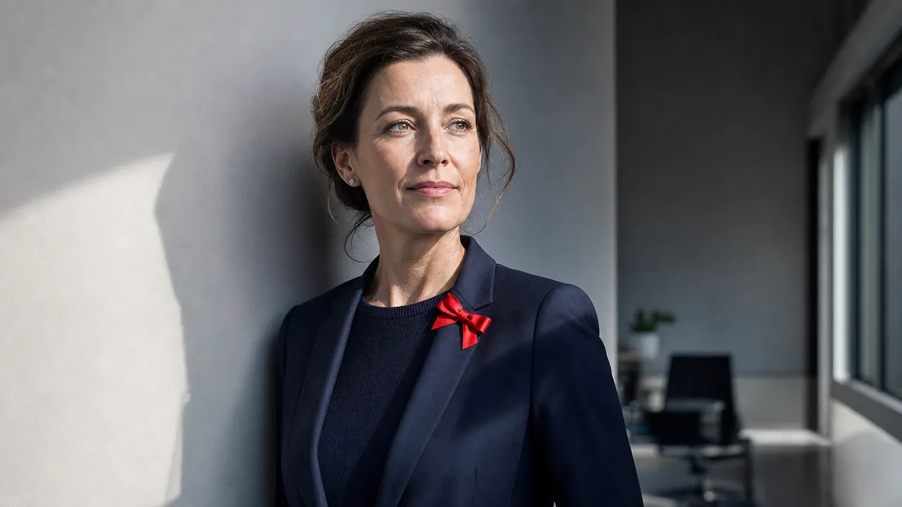 Vorbereitete Geschäftsführerin vor dem Business-Portrait-Shooting in souveräner Haltung