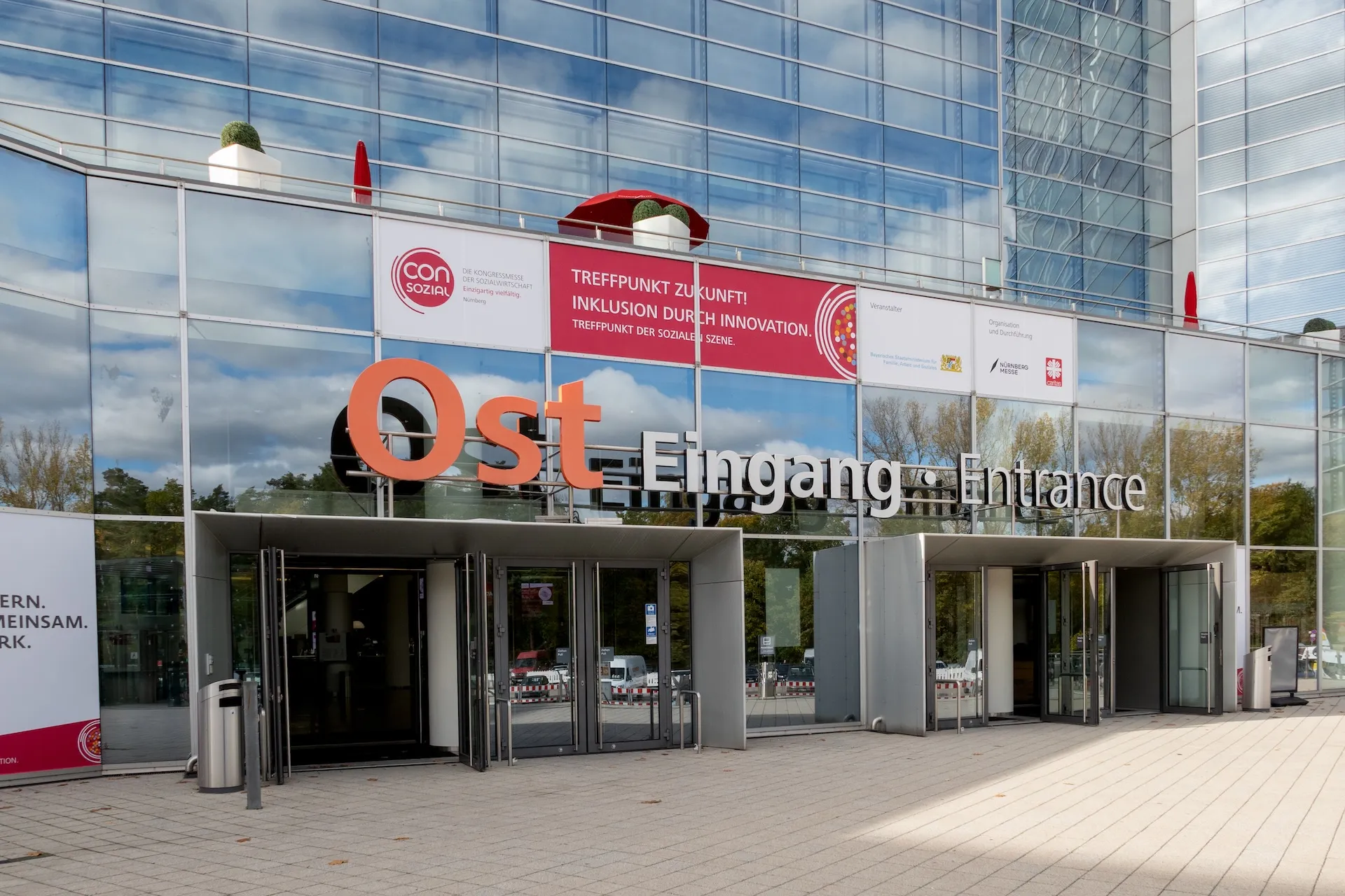 Eingang zur ConSozial Messe Nürnberg 2025