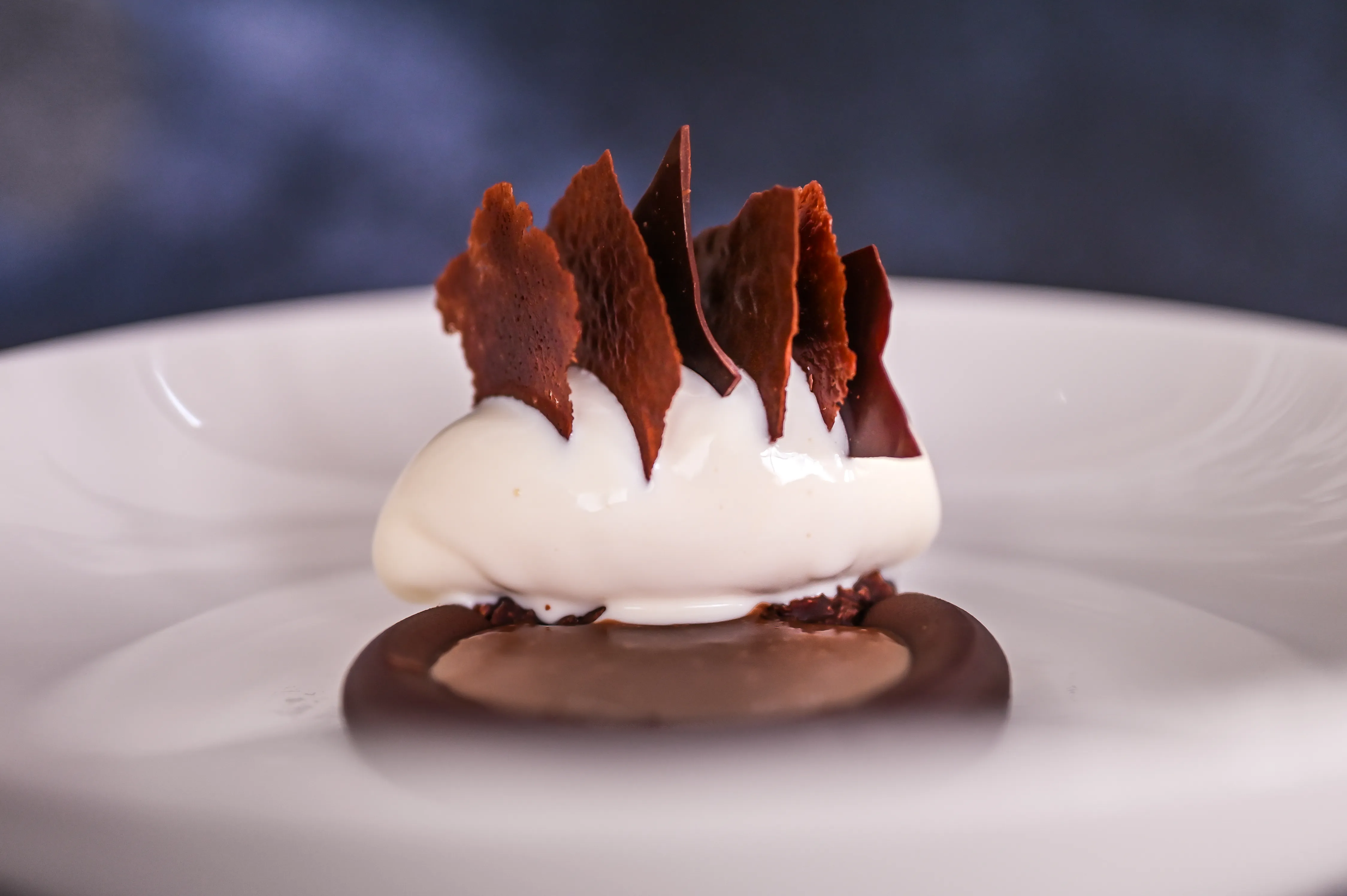 Exquisites Dessert in einem Fine-Dining Restaurant