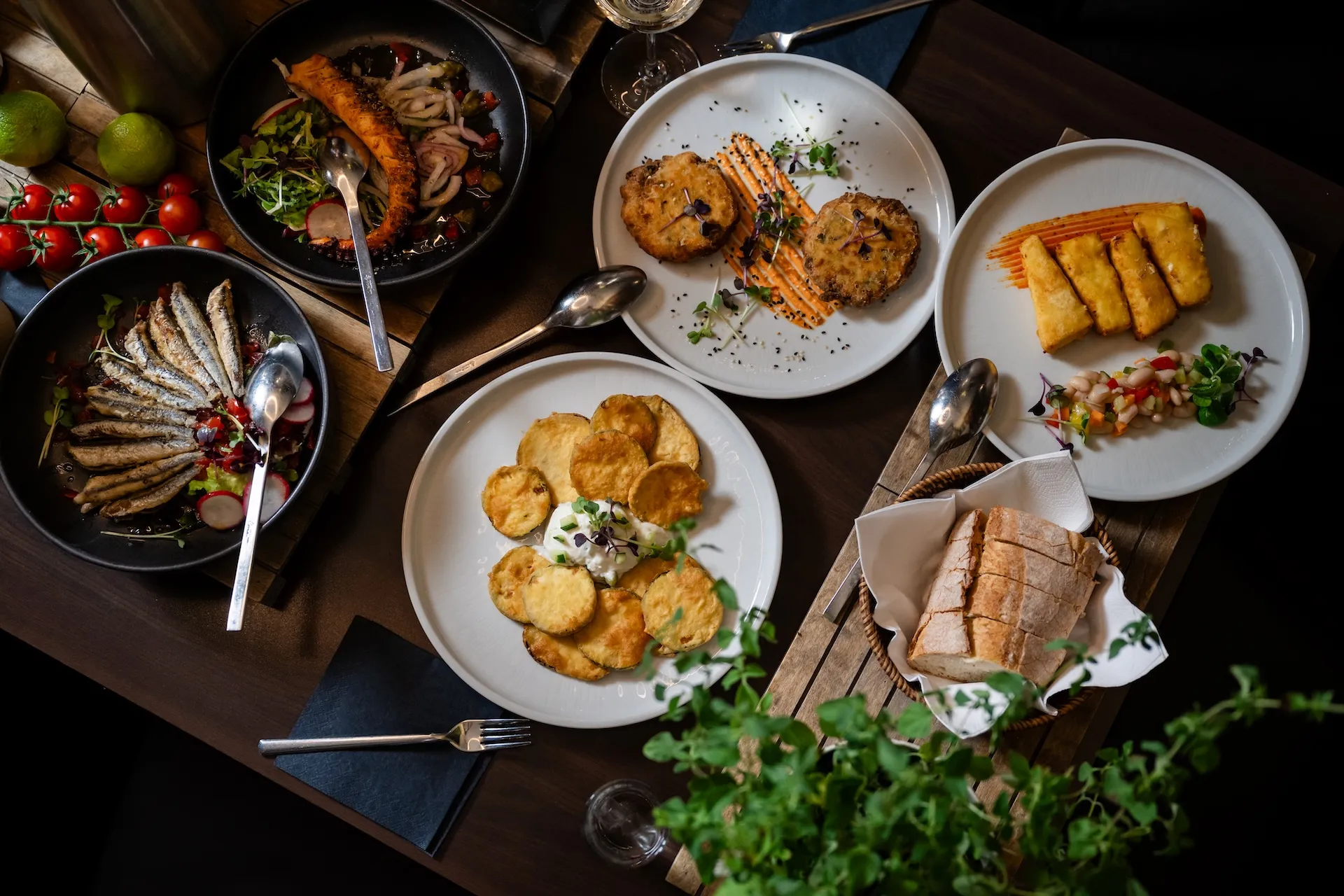 Frittierte griechische Vorspeisen – knusprige mediterrane Köstlichkeiten.