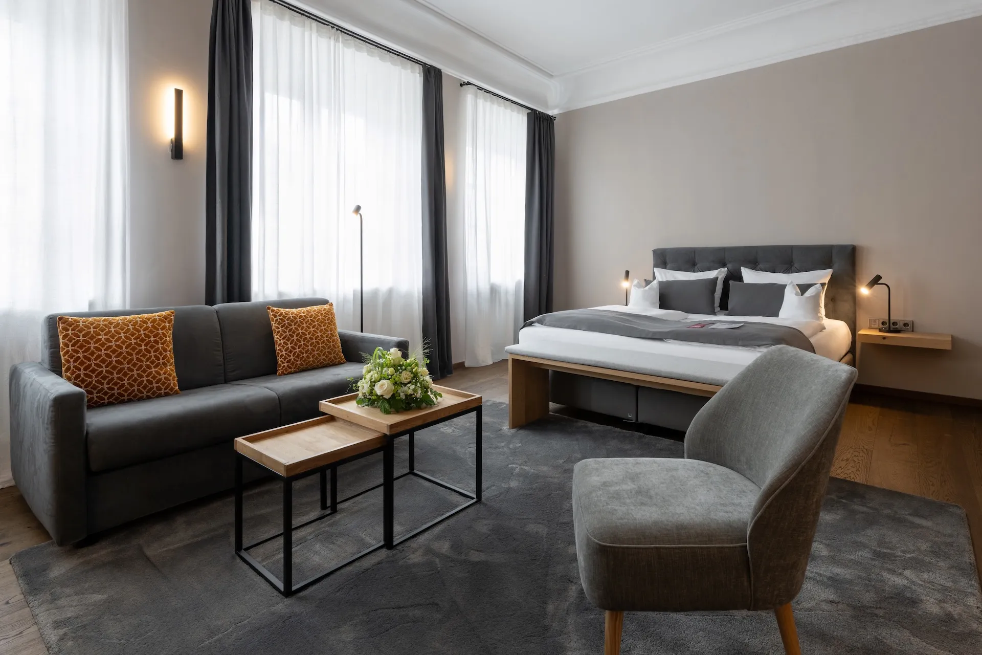 Hotel Goldene Sonne, Lobby mit Sitzbereich