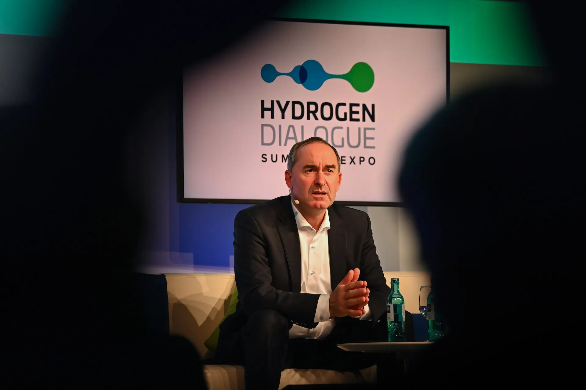 Hubert Aiwanger at the Hydrogen Dialogue, documented at the trade fair in Nuremberg with focus on political presence.
