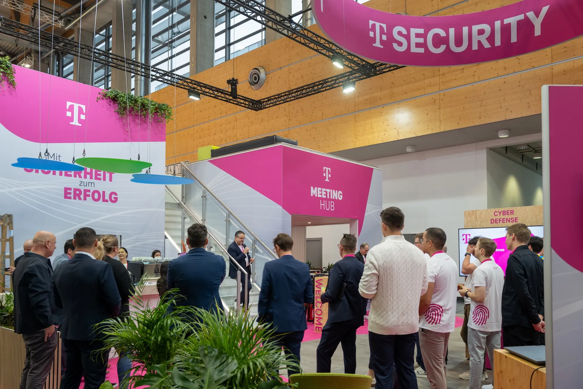 Telekom Messestand auf der it-sa Nürnberg 2025, Professionelle Messefotografie