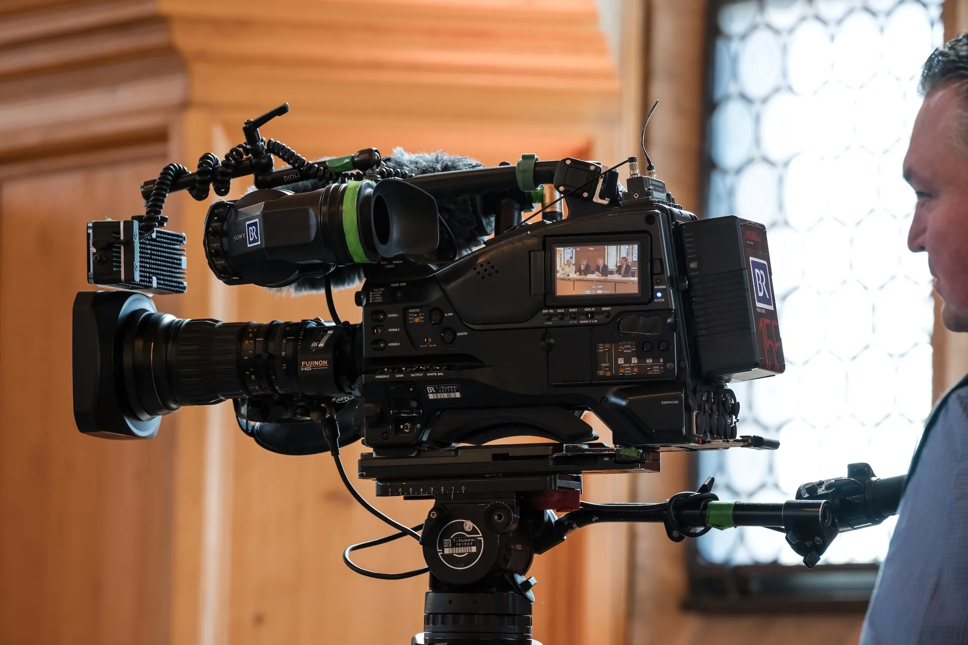 TV-Team beim Dreh