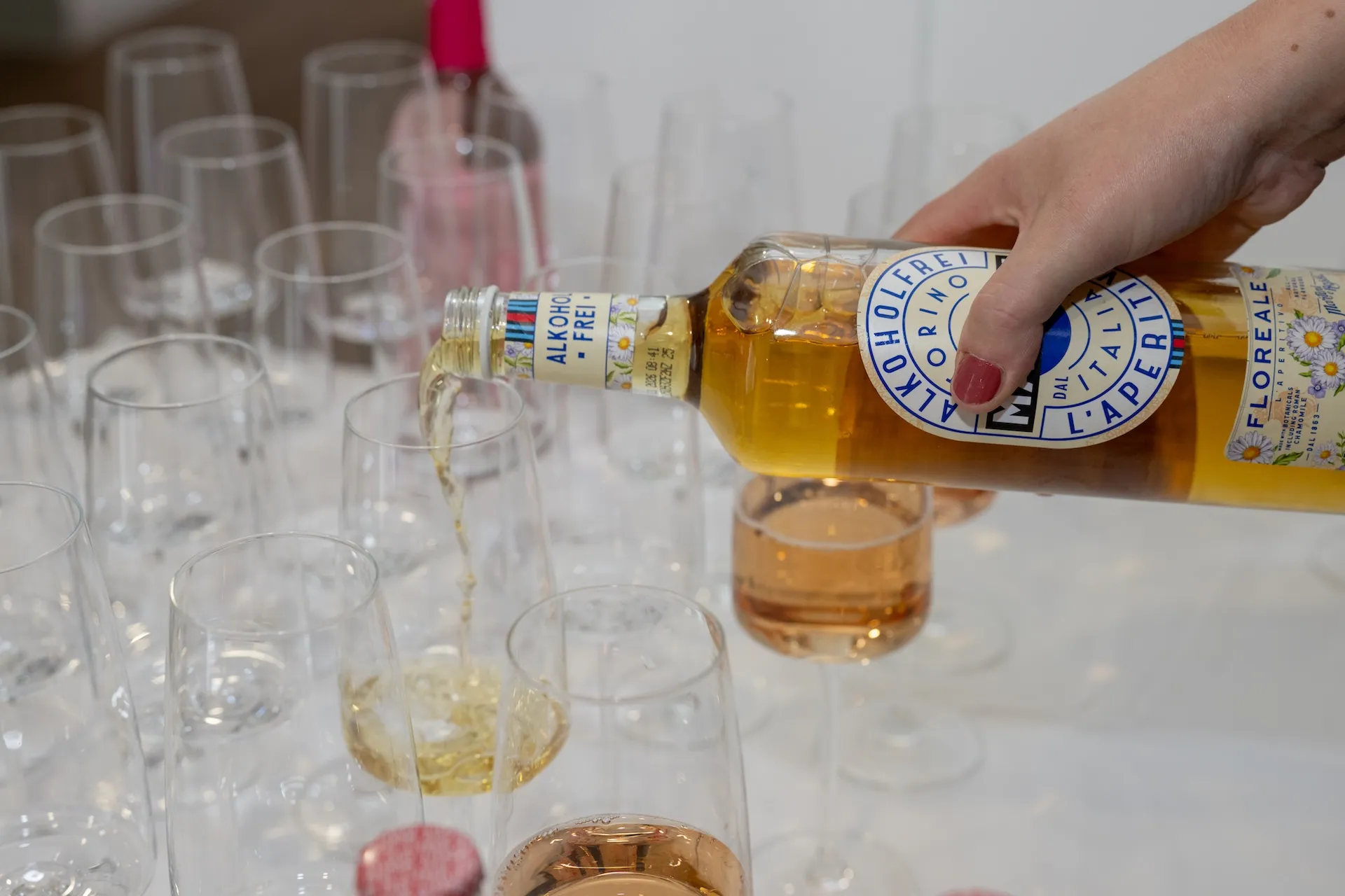 Alkoholfreier Aperitif bei der Eröffnungsfeier