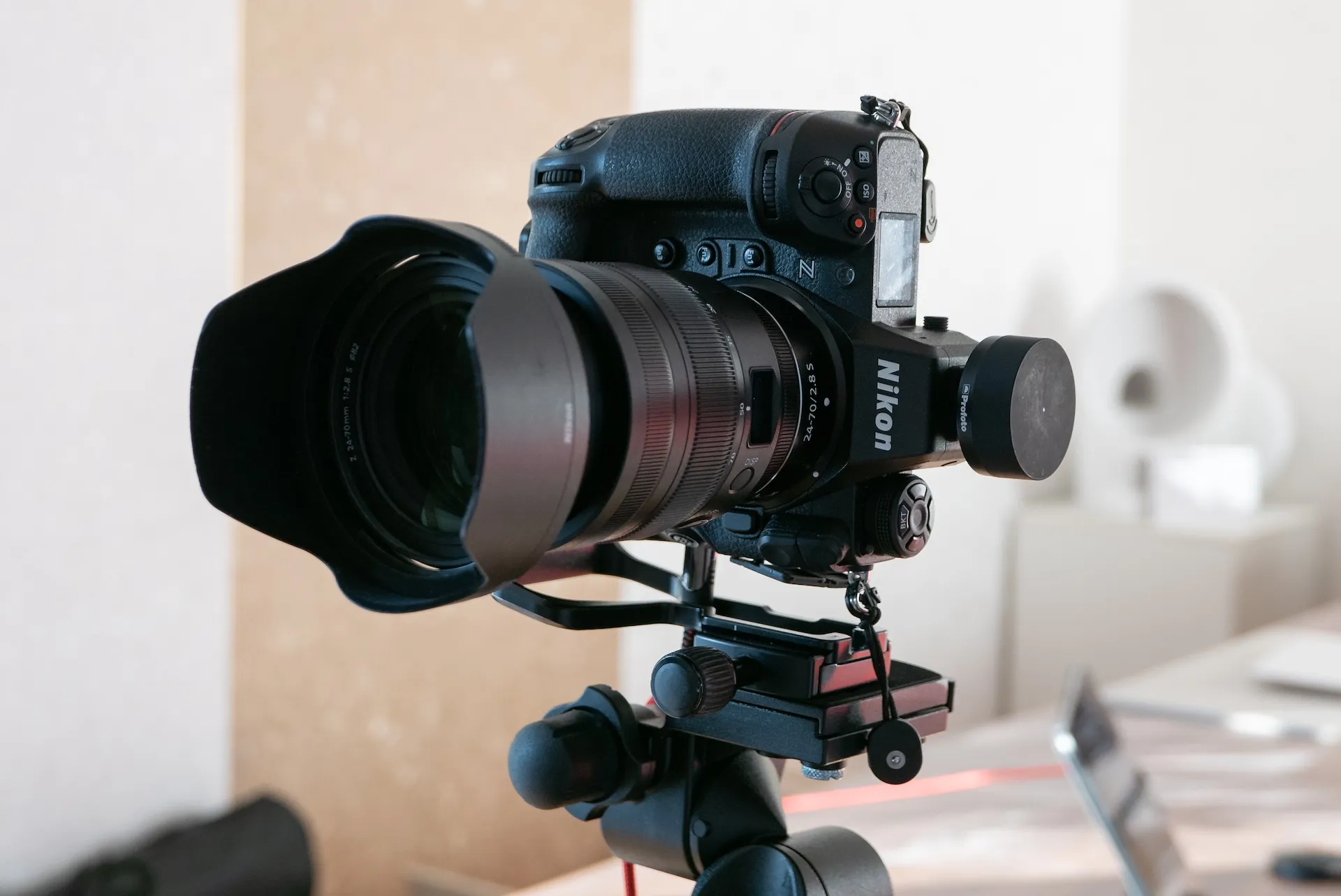Professionelle Kameraausrüstung für das mobile Fotostudio