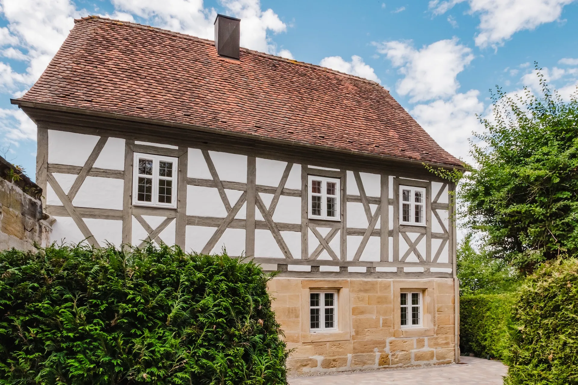 Modernisiertes Fachwerkhaus - Außenansicht