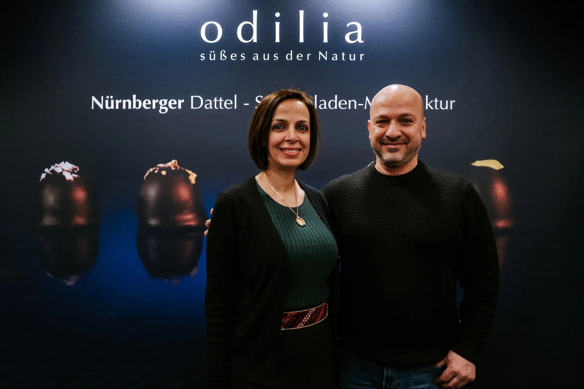 Odilia sweets with sweetness from dates presenting products