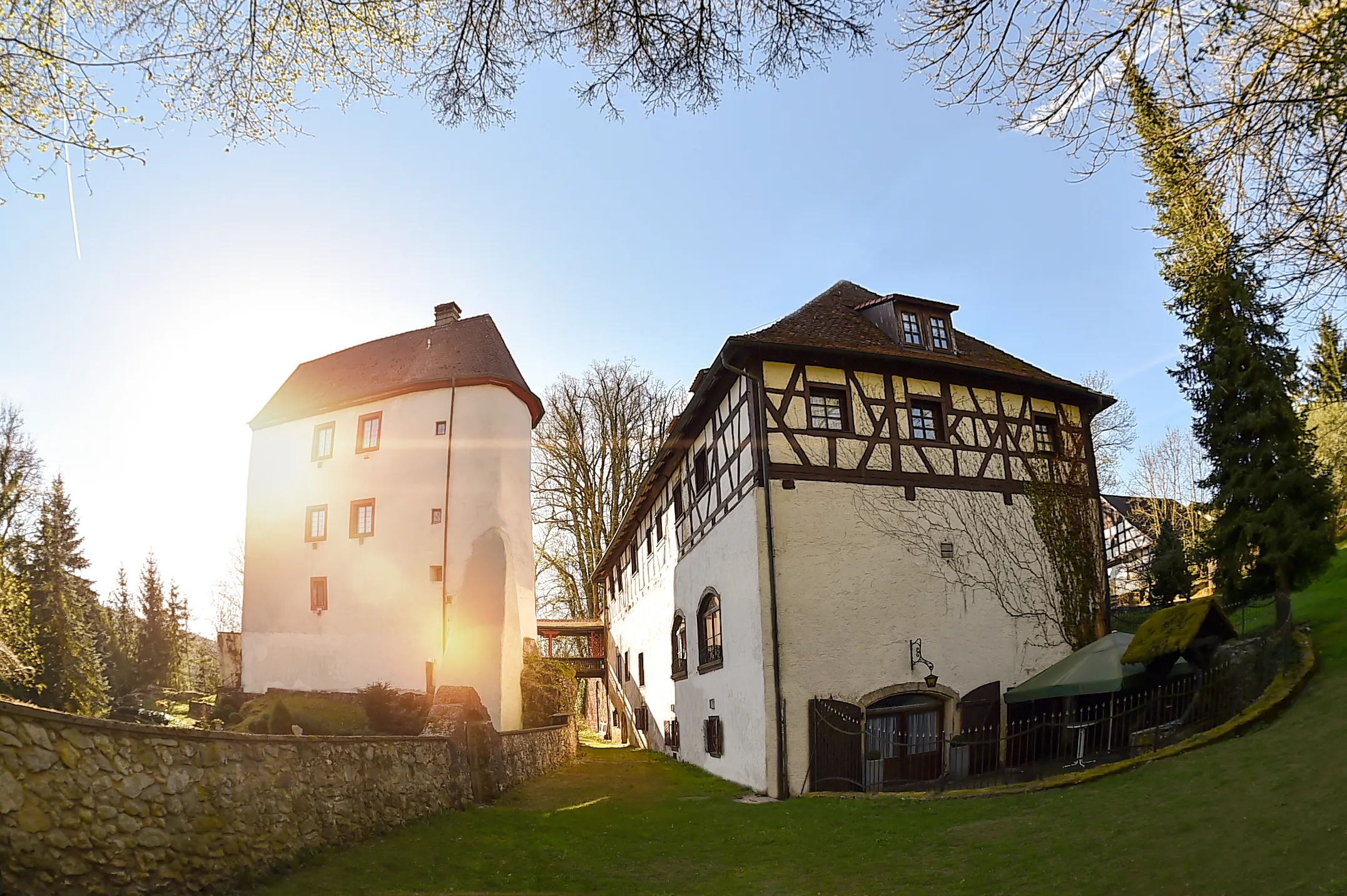 Schönes Schloss in Bayern