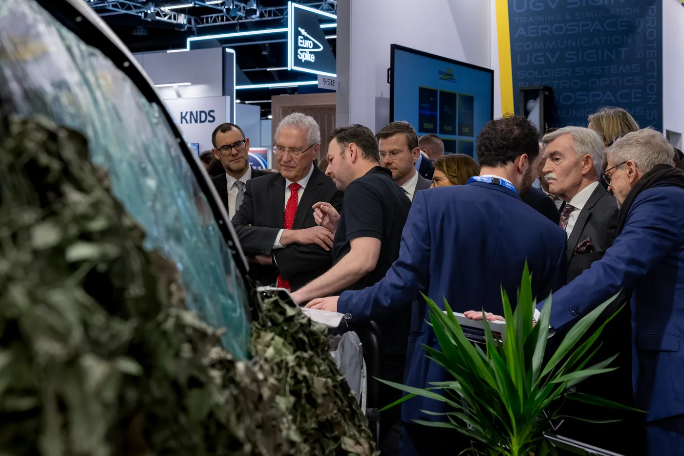 Tour at a camouflaged vehicle exhibit at Enforce Tac in Nuremberg